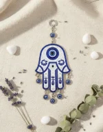 Colgante Protección Y Prosperidad Mano De Fatima Ojo Turco
