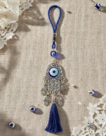 Colgante De Protección Prosperidad Mano De Fatima Ojo Turco
