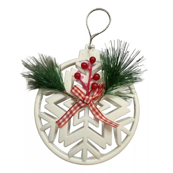 Chirimbolo Copo Nieve 12cm Árbol Navidad Decoración Navideña