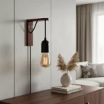 Aplique De Madera Con Colgante De Plástico Minimalista