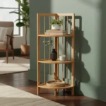 Estantería Esquinero Madera Bambú 3niveles Cocina Baño