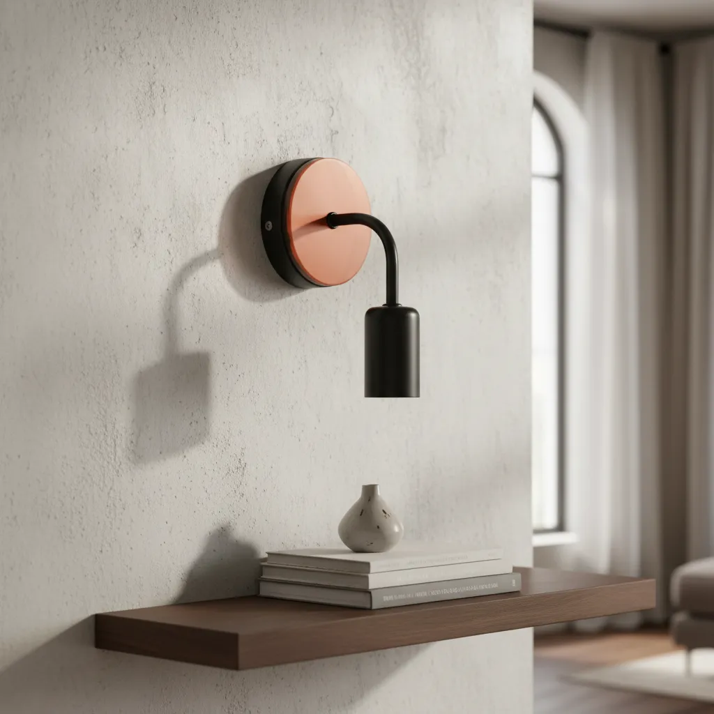 D_NQ_NP_2X_957402-MLA107247713021_022026-F Aplique De Hierro Con Detalle De Madera Minimalista Negro - Imagen 1