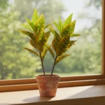 Planta Artificial Hojas De Cebra Decoración Sin Maceta