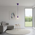 Colgante Luminaria De Silicon Techo 1luz Cable Textix Modern