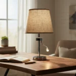 Lámpara De Mesa Veladora Portátil Led Lectora Moderna
