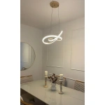 Lámpara Colgante Luminaria Moderna Led Dimmer Con Control