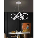 Lámpara Colgante Luminaria Moderna Led Dimmer Con Control Blanco