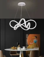 Lámpara Colgante Luminaria Moderna Led Dimmer Con Control Blanco