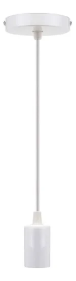 Lámpara Colgante Luminaria Techo Blanco Minimalista Vintage 1 Luz