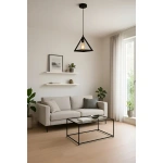 Lámpara Colgante Techo Piramide Metalico Industrial Moderno