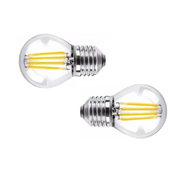 2lampara Gota Filamento Led 4w E27 Luz Calida No Dimerizable