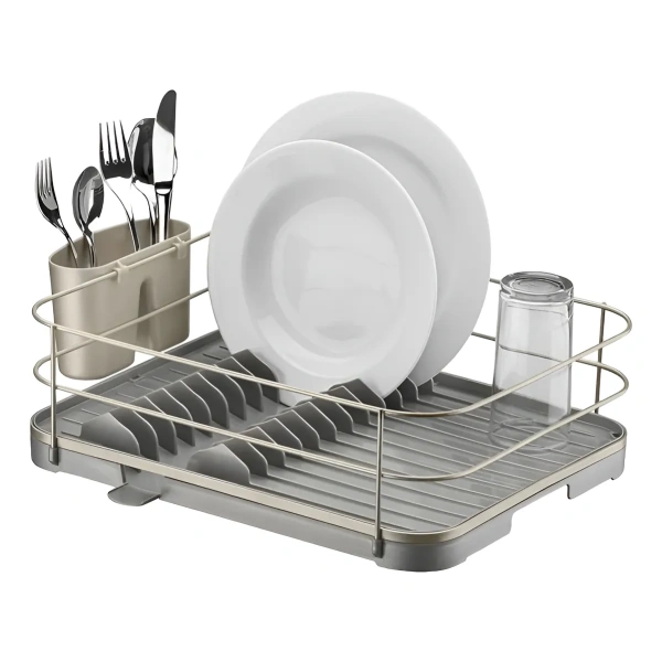 Escurridor de platos acero carbonado 2 años garantía Gris