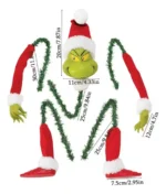Muñeco Grinch Adorno Árbol De Navidad Decoracion Navideña - Imagen 3