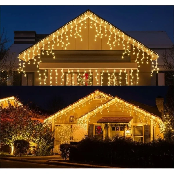 Guia Cortina Lluvia Luz Navidad Decoración Interior Exterior