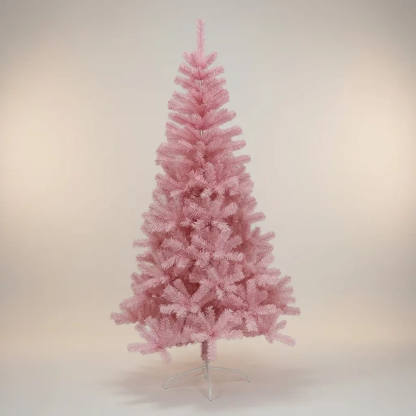 Árbol Navidad Rosado 150 Cm Con 350 Ramas Arbolito Navideño