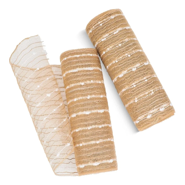 Cinta Navidad Ancha 26cm Decoración Árbol De Navidad Marron