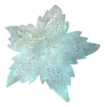 Flores De Navidad Estrella Federal Adorno Navideño Brillante Beige