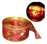 Guia Guirnalda Cinta Luces Led Navidad Decoraciones Navideña Rojo