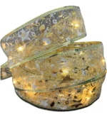 Guia Guirnalda Cinta Luces Led Navidad Decoraciones Navideña Dorado - Imagen 2
