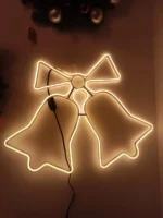 Campanas Neon Luces Led Calida Decoracion Navidad Interior Exterior