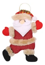 Adorno Colgante Navidad Papa Noel Decoración Celebraciones Fiesta Tela - Imagen 2