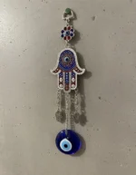 Colgante Protección Prosperidad Mano De Fatima Ojo Turco Paz