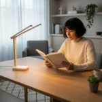 Lámpara Portátil Veladora Escritorio 3 Luces Bateria Recarga Blanco