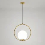 Lámpara Colgante Moderna Esfera Vidrio Minimalista Nordico - Imagen 2