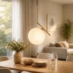 Colgante Lámpara Techo Globo Globo Vidrio Minimalista Moderno - Imagen 3