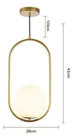 Lampara Colgante Techo 1 Luz Moderno Minimalista Sofisticada Negro - Imagen 2