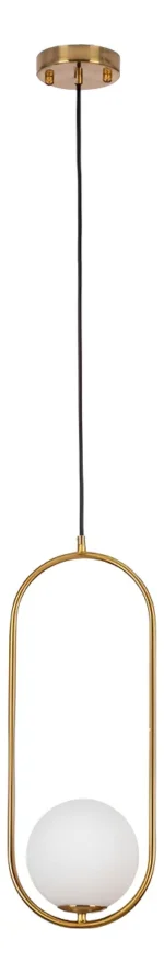 Lampara Colgante Techo 1 Luz Moderno Minimalista Sofisticada Dorada - Imagen 4