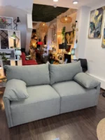 Sillón Living Sofa Grande 2.00m X 0.95m Apoyabrazos Moderno - Imagen 2