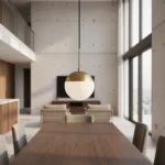 Lámpara Colgante Moderna Esfera Vidrio Minimalista Nordico - Imagen 3