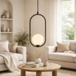 Lampara Colgante Techo 1 Luz Moderno Minimalista Sofisticada Negro - Imagen 4