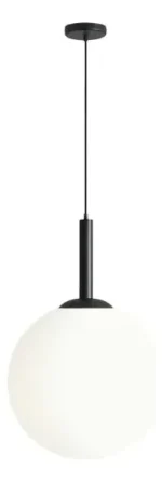 Lámpara Colgante Moderna Esfera Vidrio Minimalista Nordico Negro - Imagen 3