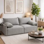 Sillón Living Sofa Grande 2.00m X 0.95m Apoyabrazos Moderno