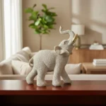 Estatuilla Figura Elefante Decorativo Sabiduría Prosperidad 18cm