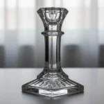 Candelabro De Vidrio 15.5 Cm De Altura Porta Vela Moderno - Imagen 3