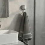 Gancho Perchero Adhesivo Pared Baño Cocina Acero Redondo