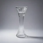 Candelabro De Vidrio 19.5 Cm De Altura Porta Vela Moderno - Imagen 2