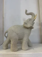 Estatuilla Figura Elefante Decorativo Sabiduría Prosperidad 18cm - Imagen 3