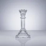 Candelabro De Vidrio 15.5 Cm De Altura Porta Vela Moderno - Imagen 2