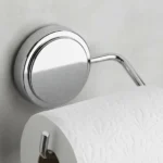 Porta Papel Higienico Adhesivo Pared Baño Acero Cromado - Imagen 4