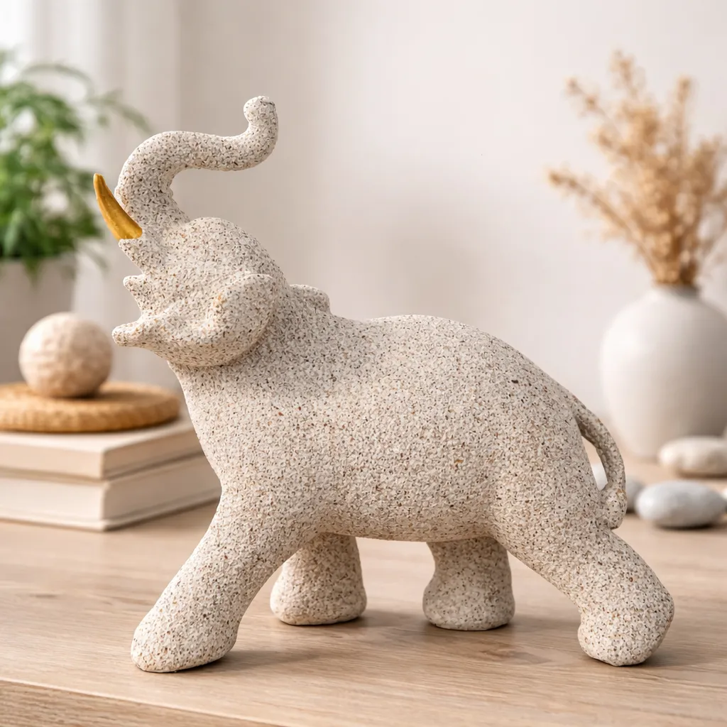 D_NQ_NP_2X_881538-MLU109515223790_042026-F (1) Estatuilla Figura Elefante Decorativo Sabiduría Prosperidad 22cm - Imagen 1