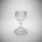 Candelabro De Vidrio 13 Cm De Altura Porta Vela - Imagen 2