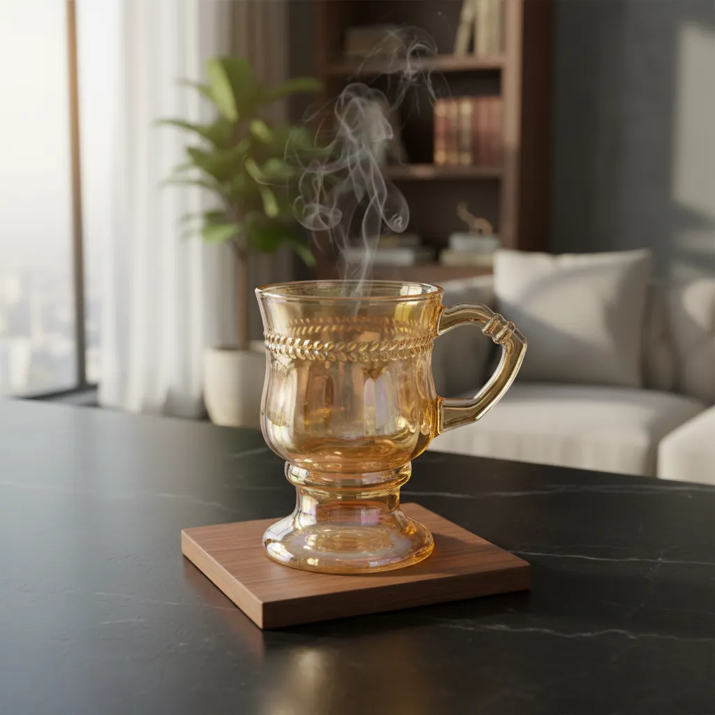 D_NQ_NP_2X_956890-MLA110093238249_042026-F Pack 6 Tazas De Vidrio Vintage Para Café Y Te Con Asa 250ml - Imagen 1