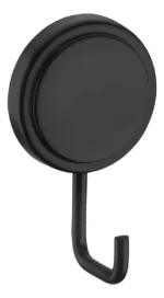 Gancho Perchero Adhesivo Pared Baño Cocina Acero Negro Redondo - Imagen 2