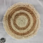 Posafuente De Ratán Con Flecos 40cm Individuales Redondo - Imagen 3