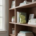 Elefante Decorativo Estatuilla En Cerámica Pintada 6x10.5cm Verde - Imagen 2