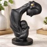 Escultura Estatua Adorno Cerámica Mama E Hijo Mujer Y Niño - Imagen 2